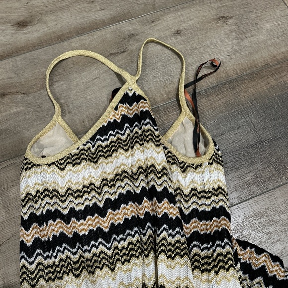 Missoni gold chevron v neck maxi dress - Picture 11 of 15